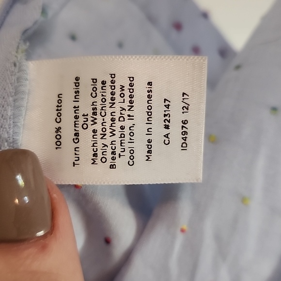 Talbot's light blue multi color ladies tank top medium large - Picture 5 of 6